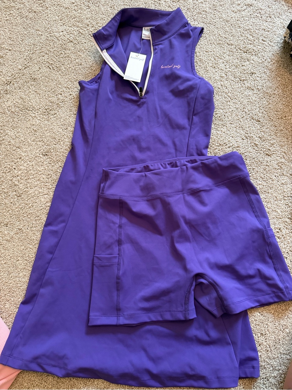 Barstool Lively Purple Active Dress with Shorts